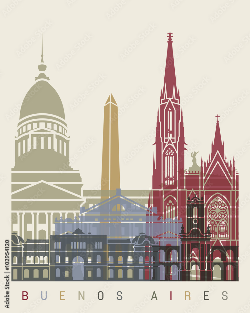 plakat-panorame-buenos-aires