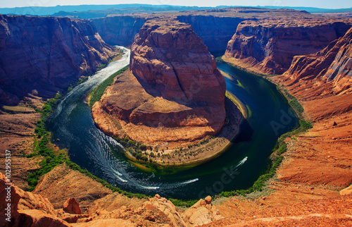 Fototapeta na szkło Zakole Horseshoe, rzeki Kolorado, Page, Arizona