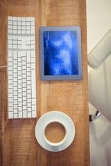 Poster - Composite image of view of a business desk 
