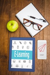 Poster - Composite image of online teaching interface