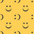 © cosmic_pony - Smiley face seamless pattern background.