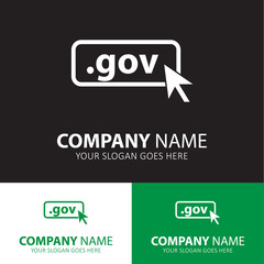 Poster - Domain GOV icon. Top-level internet domain