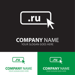 Poster - Domain RU icon. Top-level internet domain