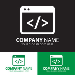Fototapete - Coding icon