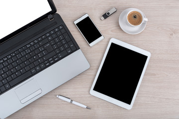 Wall Mural - modern technology devices