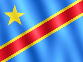 Wall Mural - Flag of Democratic Republic of the Congo