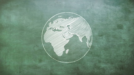 Poster - Rotating globe