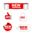 red set vector paper stickers new version