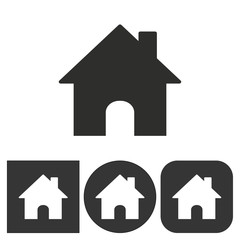 Wall Mural - Home  - vector icon.