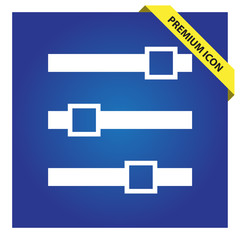 Poster - Equalizer icon for web and mobile.