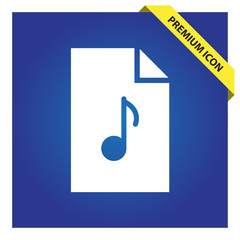 Poster - MP3 music file icon