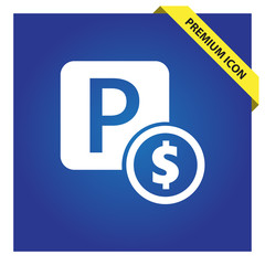 Poster - Paid parking icon