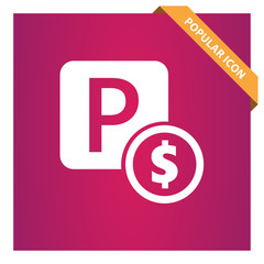Aufkleber - Paid parking icon