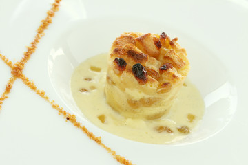 Wall Mural - apple bread and butter pudding