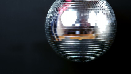 Aufkleber - View of a turning disco ball