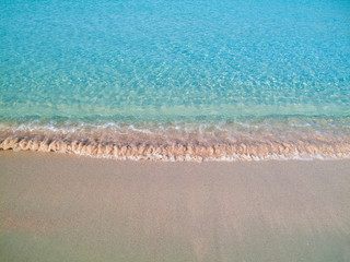 View of a Punta Molentis beach, Sardinia, Italy.