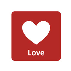Poster - Love icon for web and UI