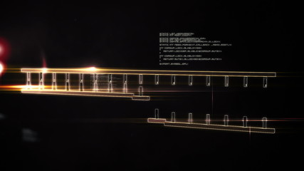 Poster - Animation of DNA moving 