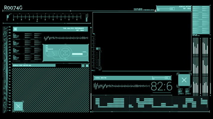 Poster - Animation of a tech interface