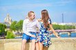 © Ekaterina Pokrovsky - Young romantic couple on the Seine embankment