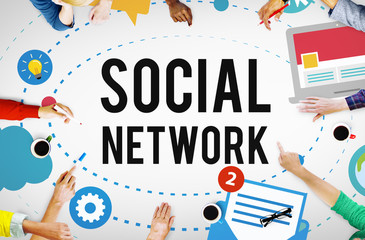 Poster - Social Media Network Online Internet Concept