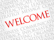 © dizain - WELCOME word cloud, business concept