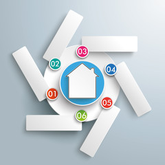 Wall Mural - Rotation Infographic House 6 Options