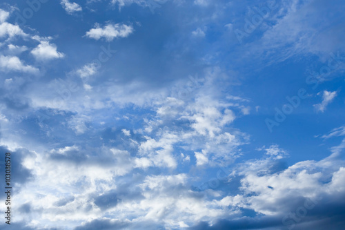 Fototapeta do kuchni cloud on blue sky background