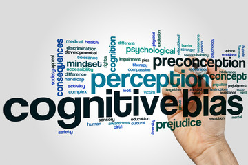 Cognitive bias word cloud