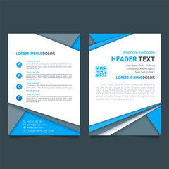 Wall Mural - Creative brochure vector template. Modern poster, flyer business template in a material design style. Vector illustration