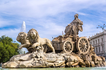 Fototapete - Cibeles fountain in Madrid