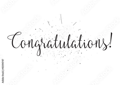 Congratulations inscription Poster Mural XXL