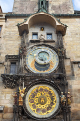 Sticker - The Astronomical Clock at Old City Hall at the Market Square in Prague, Czech Republc