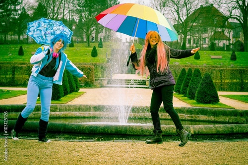 Zdjęcie XXL Dwie kobiety w parku, Schieder, Cosplay