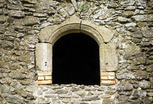 Ruin Window With Copy Space