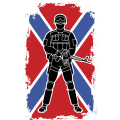 Wall Mural - soldier  arms