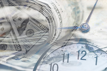 Wall Mural - Time is money concept 