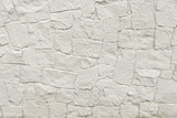 Fototapeta Góry - White stone mosaic wall background texture
