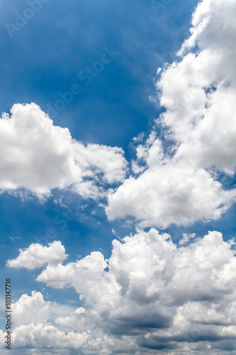 Nowoczesny obraz na płótnie Sky clouds