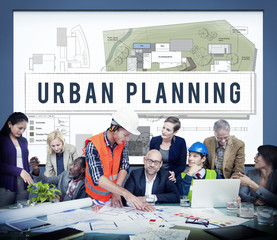 Canvas Print - Urban Planning Development Build Design Concept