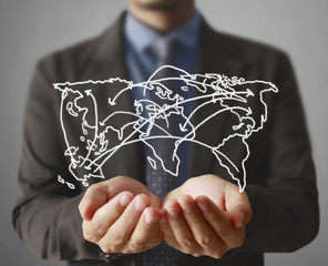 social network structure in hand