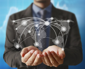 social network structure in hand