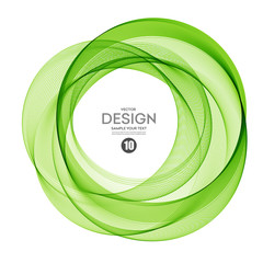 Aufkleber - Abstract vector background, futuristic wavy 