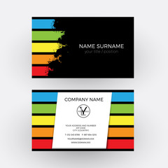 Wall Mural - vector abstract graphic design, concept of painter. business car