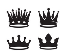 Black Crown Icons 