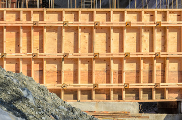 Wall Mural - Fragment of a new home under construction in Vancouver, Canada.