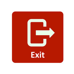Poster - Exit icon for web and UI