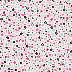 Aufkleber - seamless floral pattern