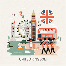 United Kingdom Travel Concept