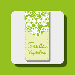 Canvas Print - fruits and vegetables design 